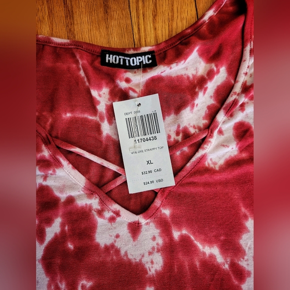 Hot Topic Tie Dye Strappy Top - Picture 2 of 2